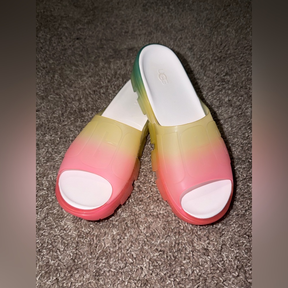 UGG Multicolor Gradient Jelly Slide Sandals
